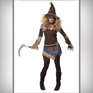 California costumes women’s xsmall (4-6) creepy scarecrow costume. NWT